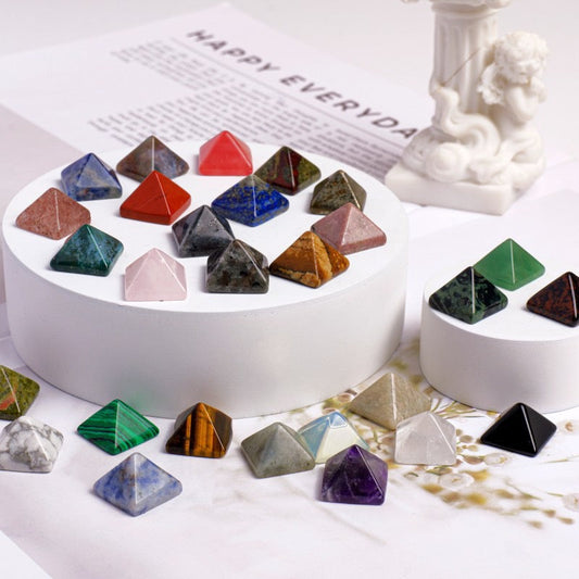 Crystal Mini Pyramid Ornament