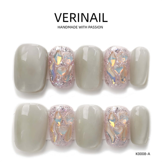 Press On Nails Color Golden DL02