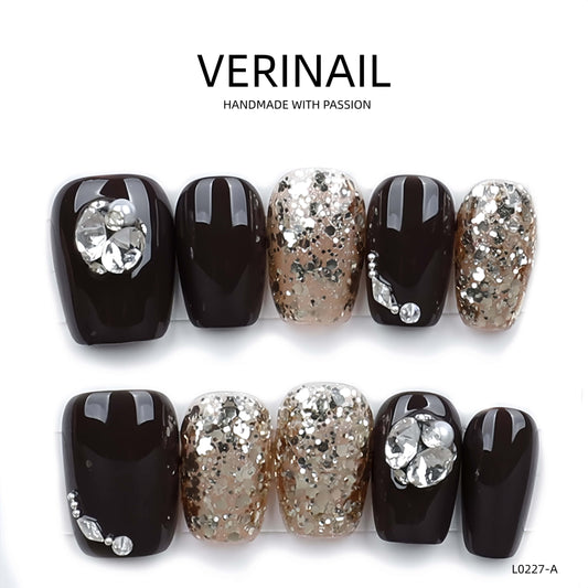 Press On Nails Ballerina- Short BS06