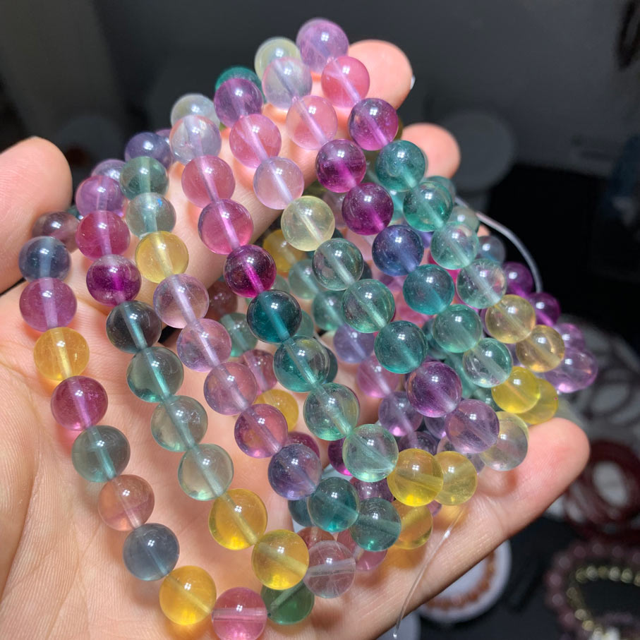Wholesale Colorful Fluorite Crystal Bracelet