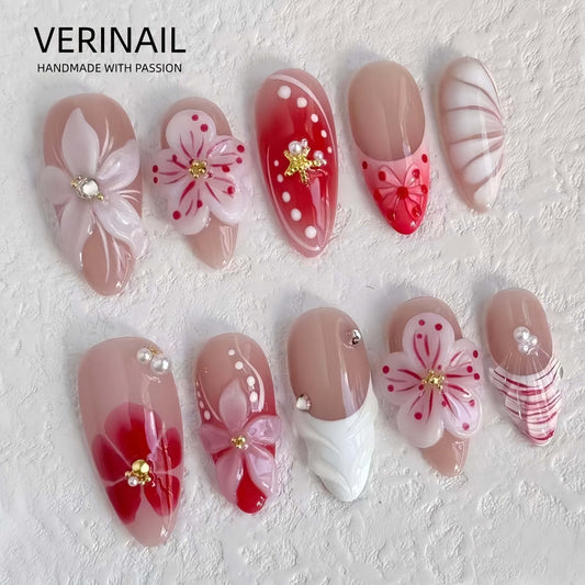 Press On Nails Color Pink CP04