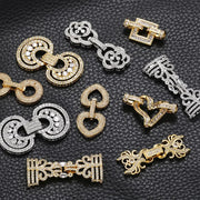 1 Pcs Hooks Accesories Supplies Brass Cubic Zirconia Connectors