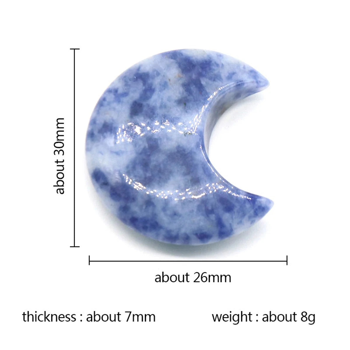 Crystal Mini Moon Ornament