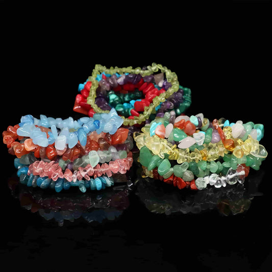 Chip Bead Stretch Bracelet 7.5inch