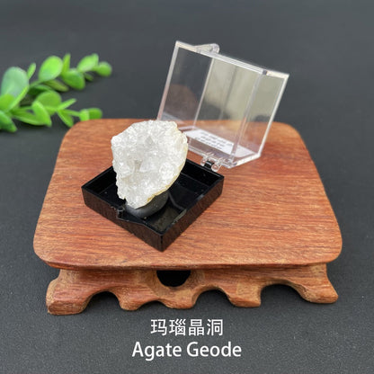 Micro Mineral Box Raw Crystal Gemstone Collection Box