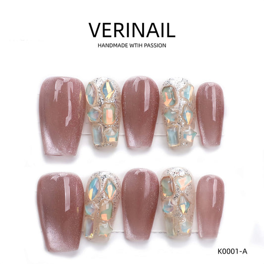 Press On Nails Color Golden DL02
