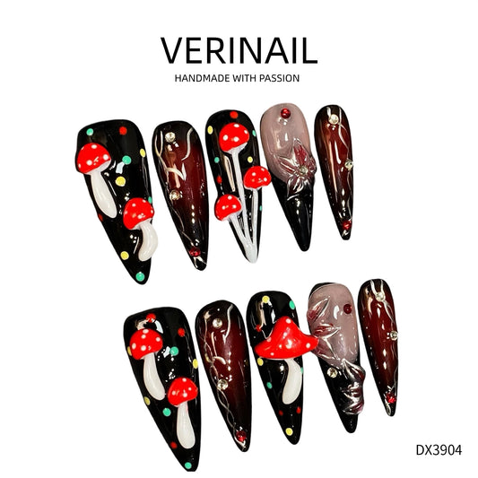Press On Nails Color Black DL03