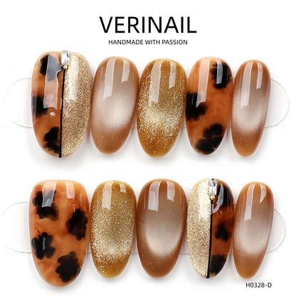 Press On Nails Color Brown DL01