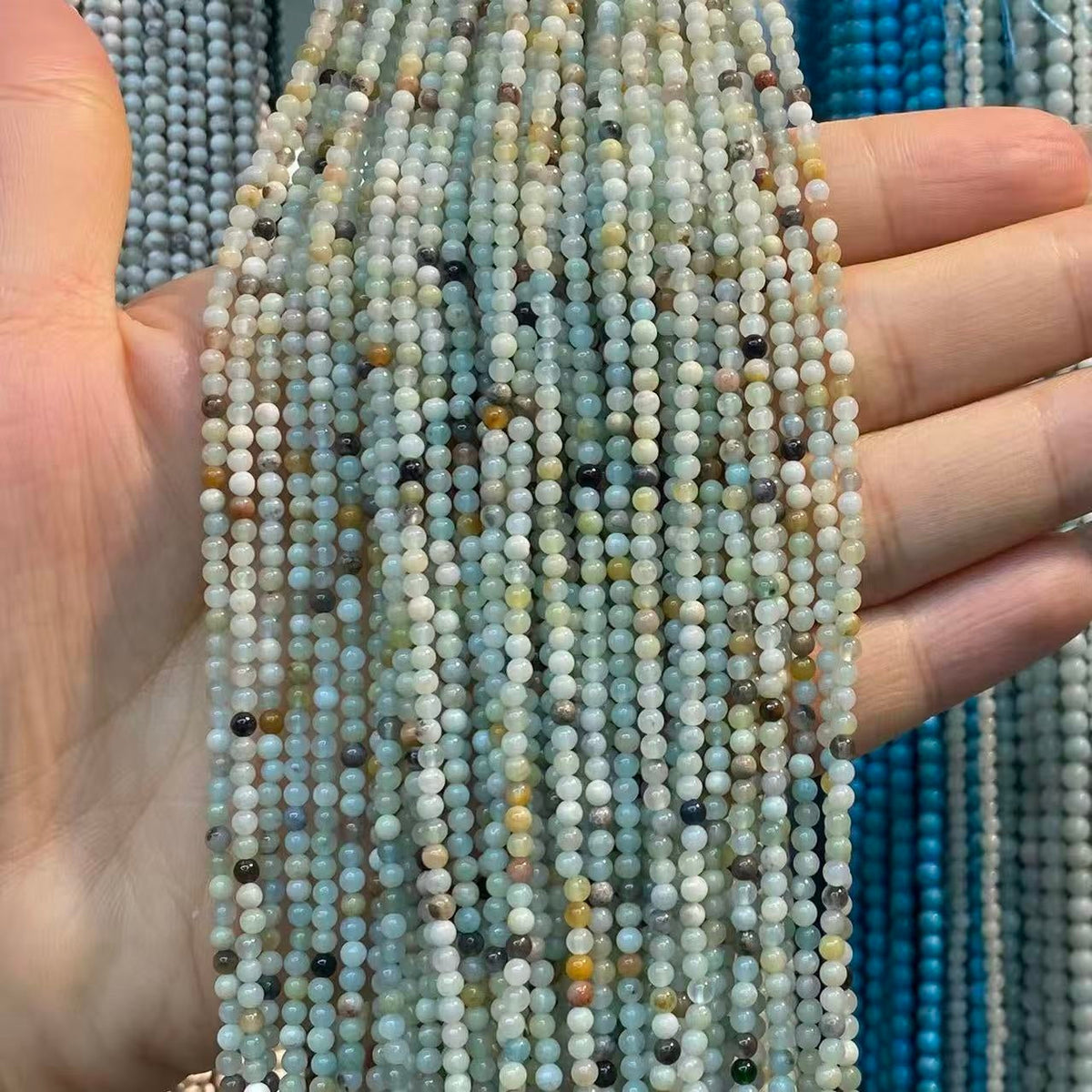 Tiny Round Smooth Beads Gemstone/Quartz/Jasper/Agate 2mm 3mm 4mm
