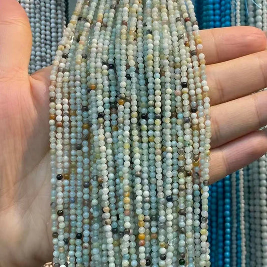Amazonite Tiny Smooth Round Beads 2mm 3mm 4mm