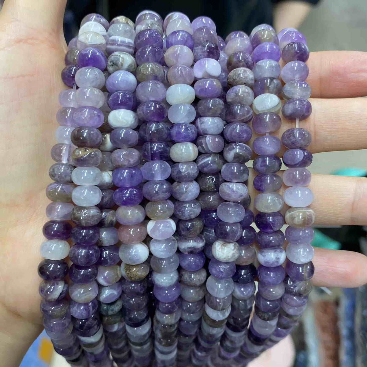 Round Rondelle Beads 2x4mm 4x6mm 5x8mm Quartz/Jasper/Agate