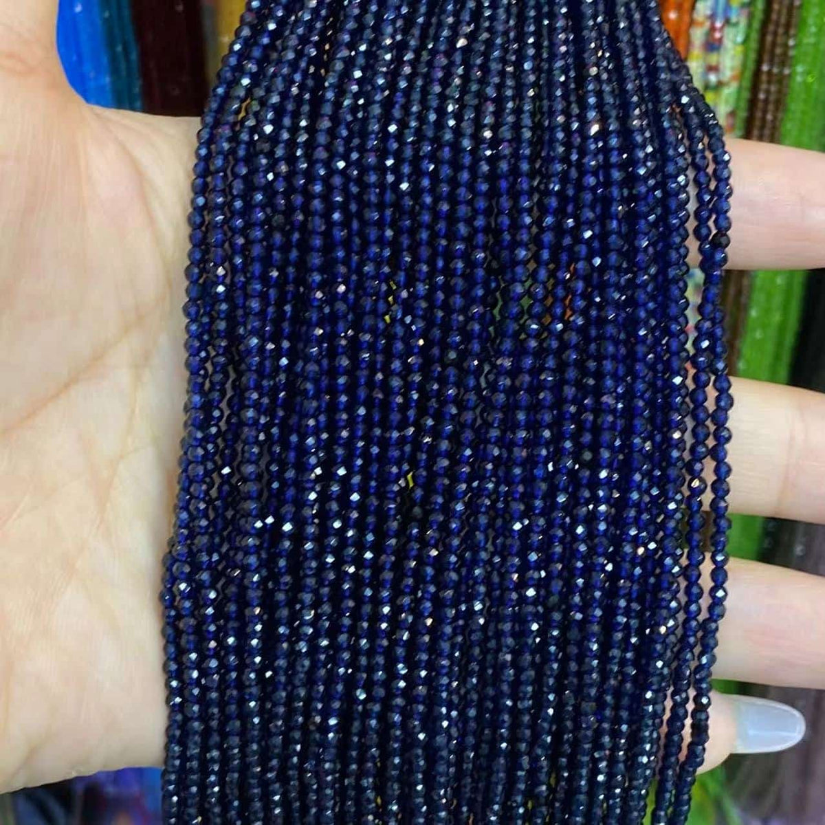 Nano Beads Tiny Round Faceted Beads 2mm 3mm