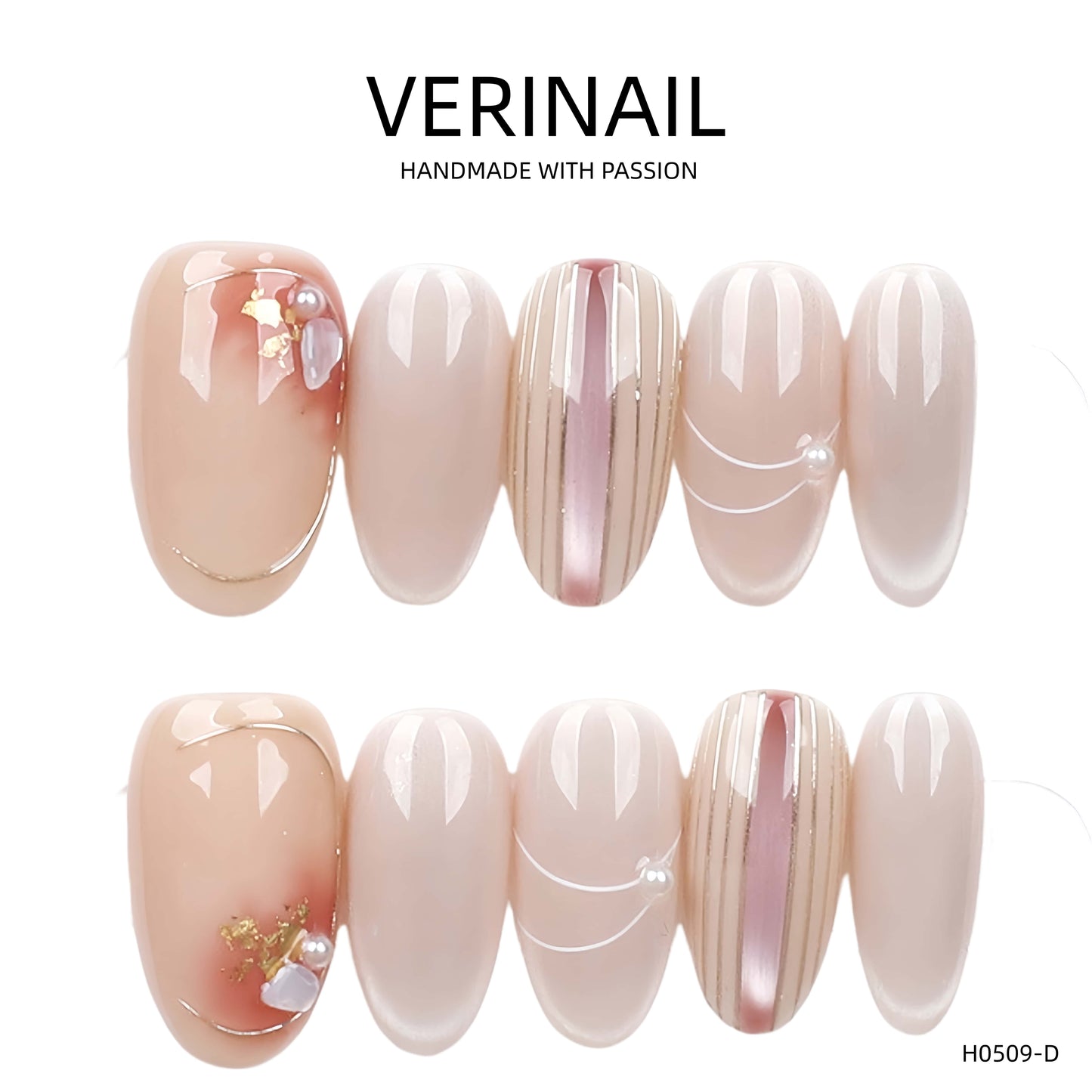 Press On Nails Color Nude DL04