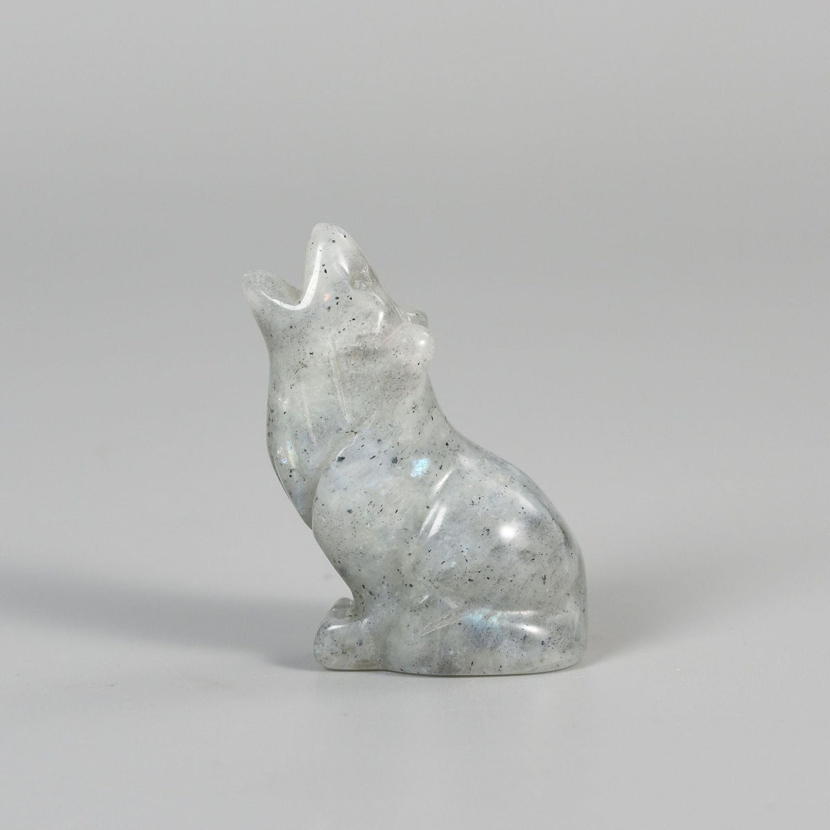 Wolf  Statue Hand Carved Animal Figurine