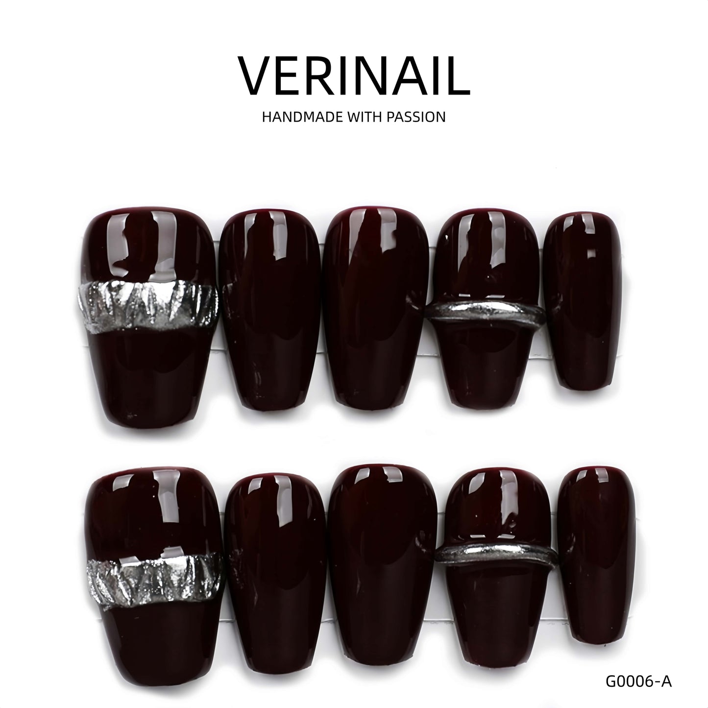 Press On Nails Color Black DL03