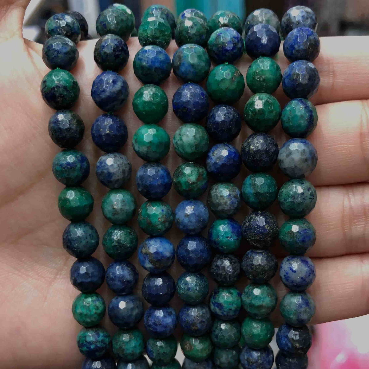 Round Faceted Beads Crystal/Quartz/Jasper/Agate 6mm 8mm 10mm
