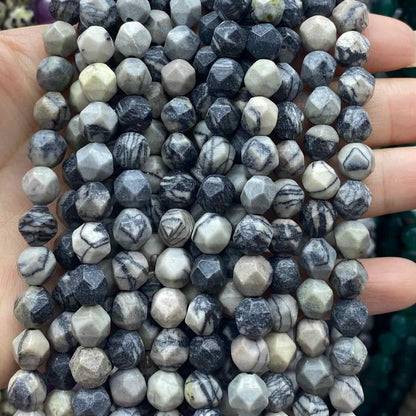 Diamond Faceted Beads 6mm/8mm/10mm Quartz/Jasper/Agate/Crystal