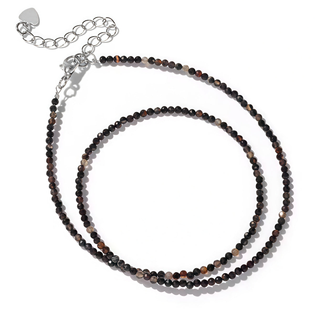 2mm Shining Beads Stone Necklace Choker Jewelry