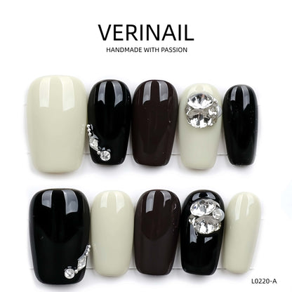 Press On Nails Color Black DL06