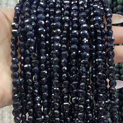 Faceted Cion Beads 6x6mm Quartz/Jasper/Agate/Crystal