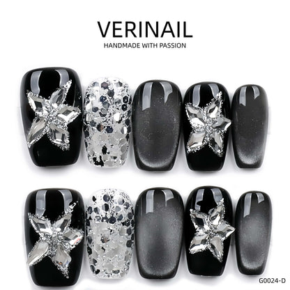 Press On Nails Color Black DL03