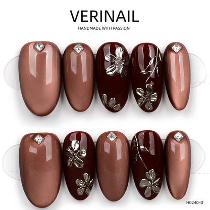 Press On Nails Color Brown DL04