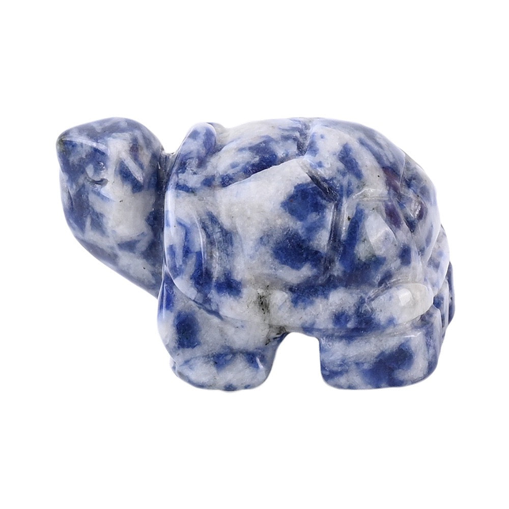 Turtle Statue Hand Carved Animal Figurine