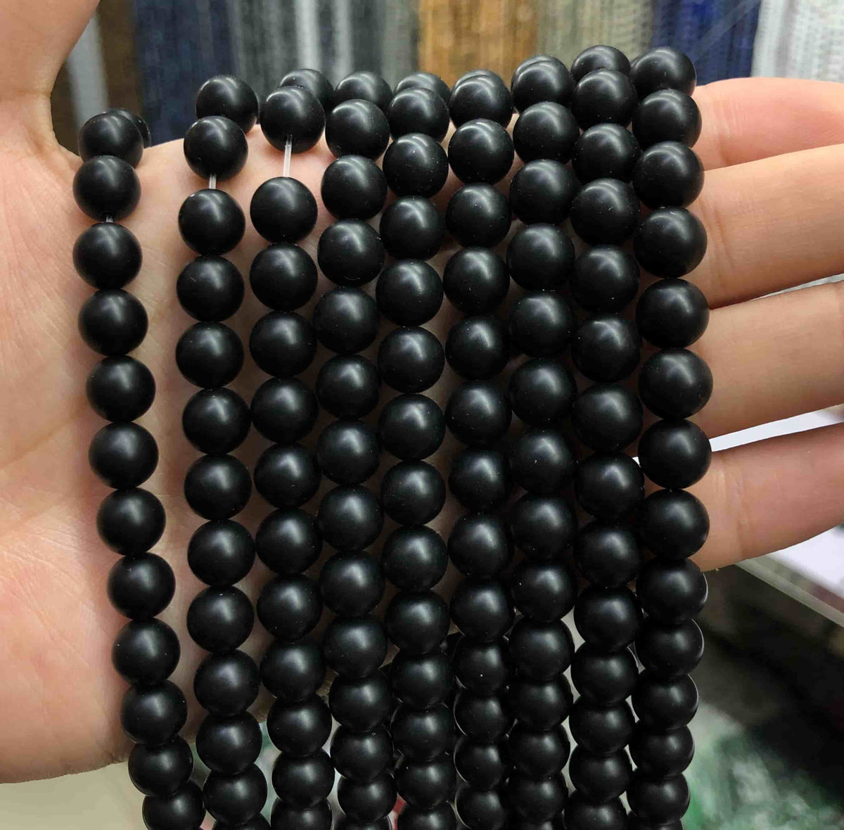 Round Matte Beads Crystal/Quartz/Jasper/Agate 4mm 6mm 8mm 10mm