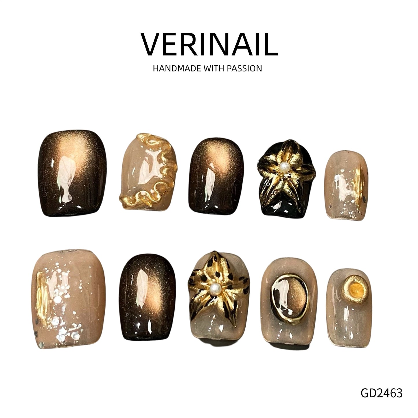 Press On Nails Color Black DL03