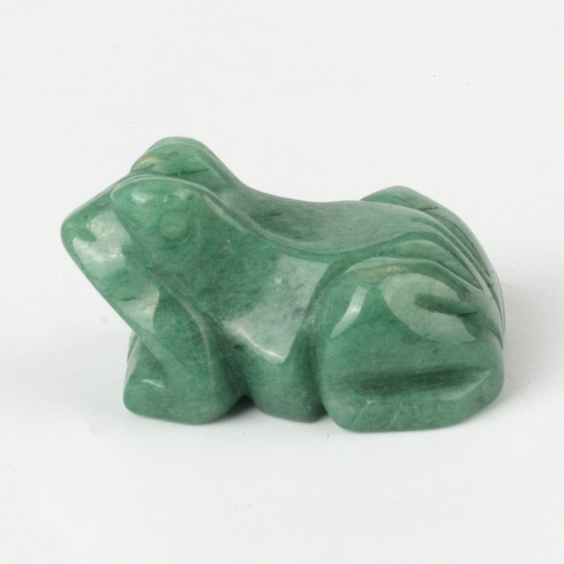 Frog Statue Hand Carved Animal Figurine