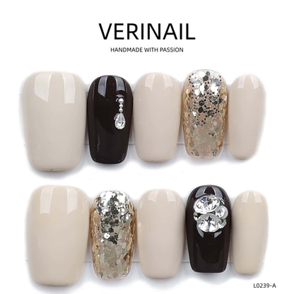 Press On Nails Color Golden DL02