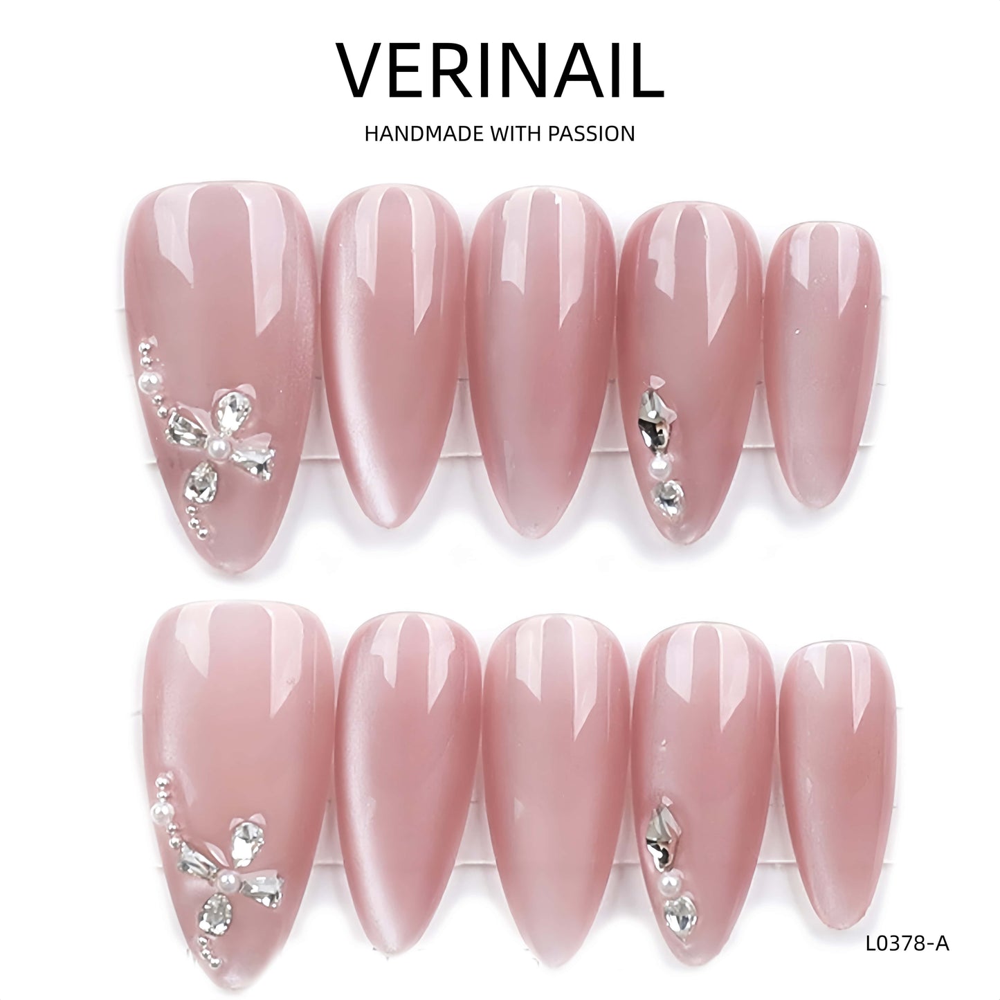 Press On Nails Color Pink CP03