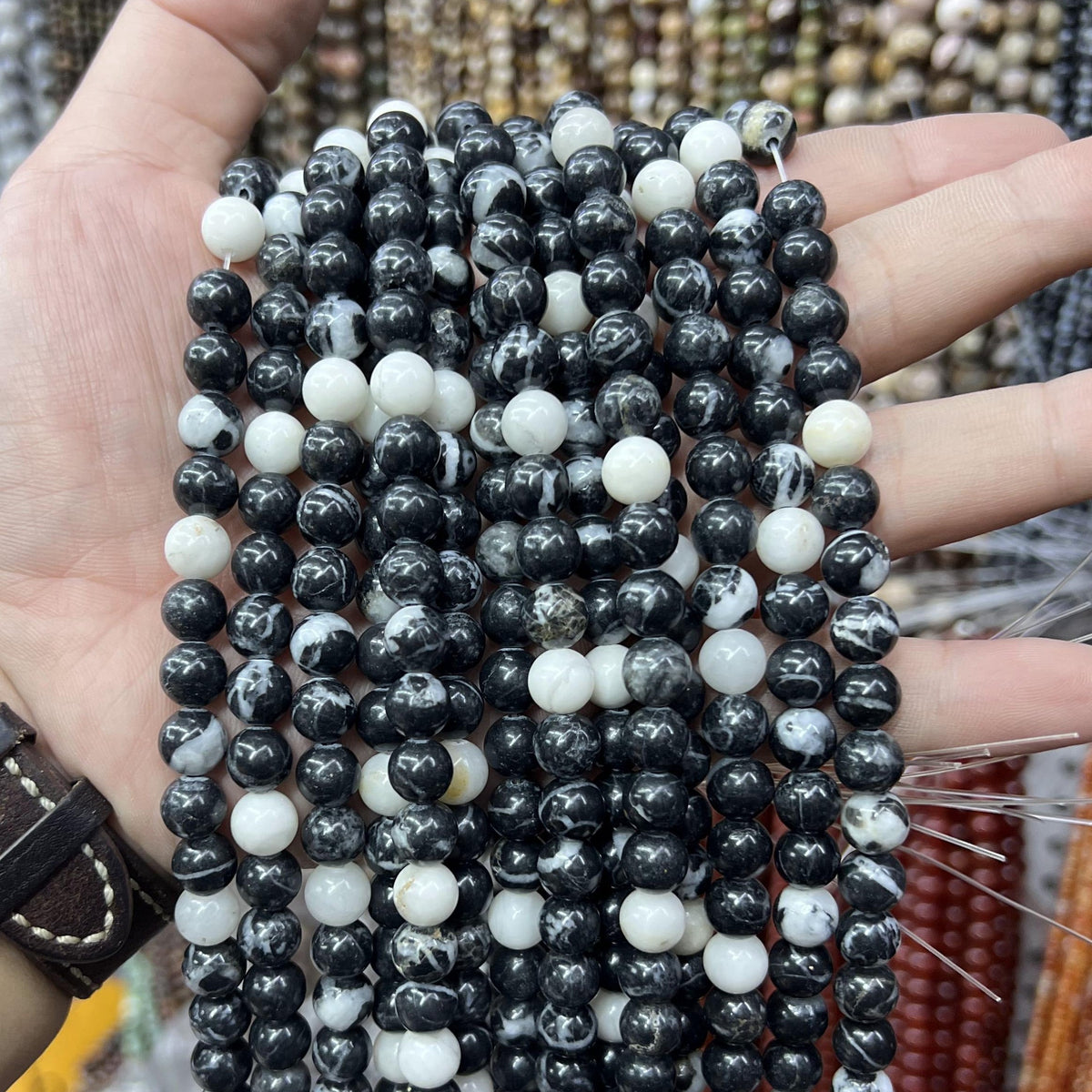 $2.5--8mm #2 Semi- Precious beads Free Shipping