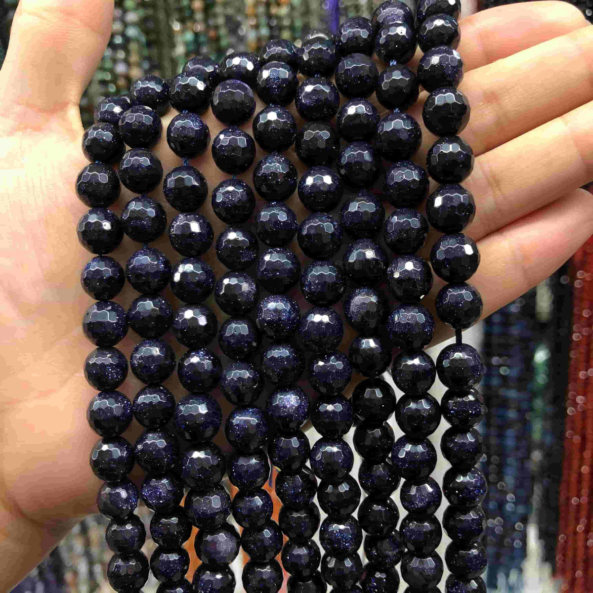 Round Faceted Beads Crystal/Quartz/Jasper/Agate 6mm 8mm 10mm