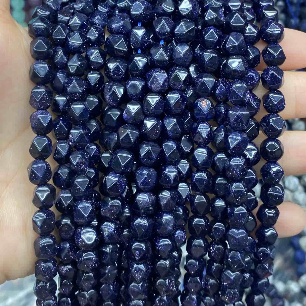Diamond Faceted Beads 6mm/8mm/10mm Quartz/Jasper/Agate/Crystal