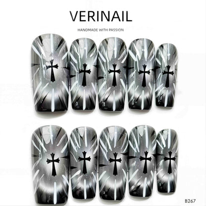 Press On Nails Color Black DL05