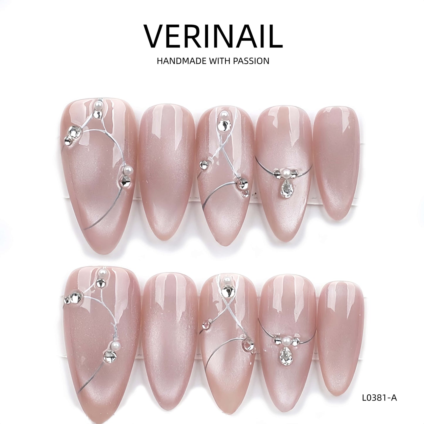 Press On Nails Color Pink CP03