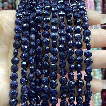 Faceted Cion Beads 6x6mm Quartz/Jasper/Agate/Crystal