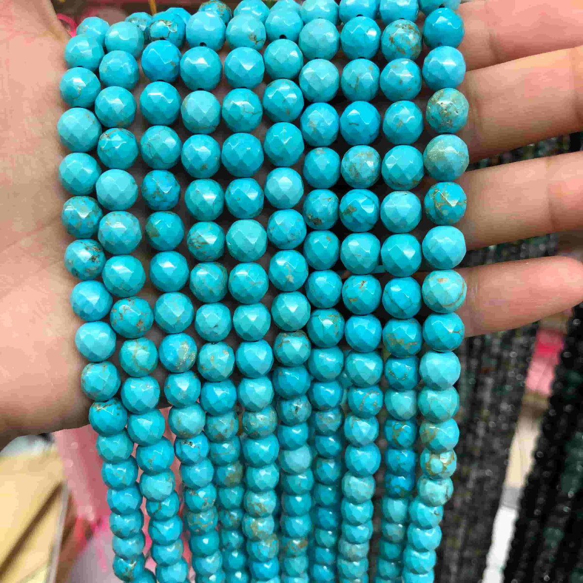 Round Faceted Beads Crystal/Quartz/Jasper/Agate 6mm 8mm 10mm