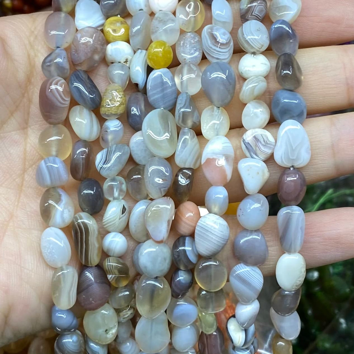 Nugget Smooth Beads 6-8mm Gemstone/Quartz/Jasper/Agate