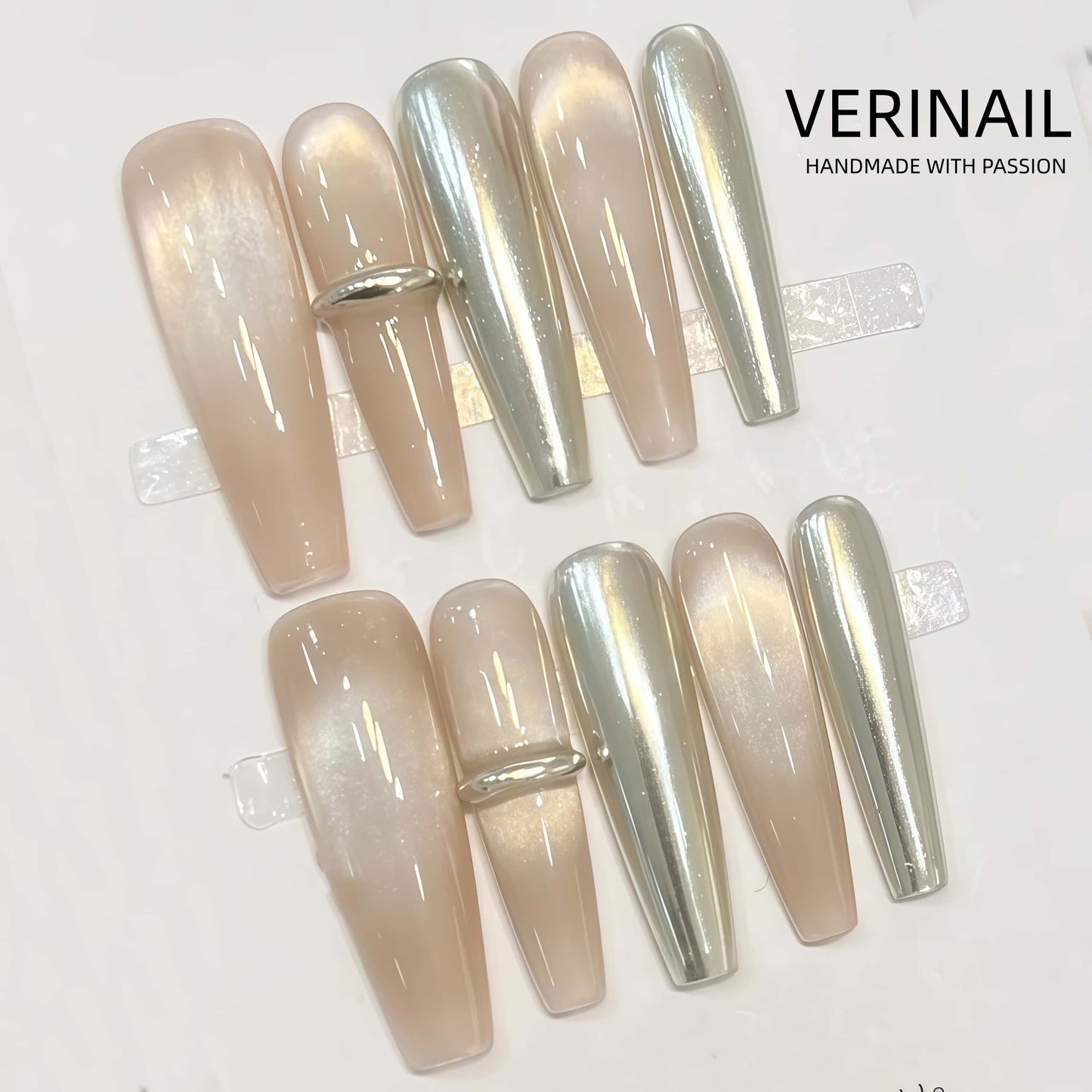 Press On Nails Color Brown PDD01