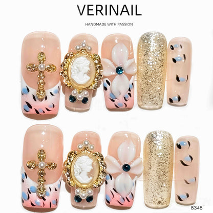 Press On Nails Color Golden DL01