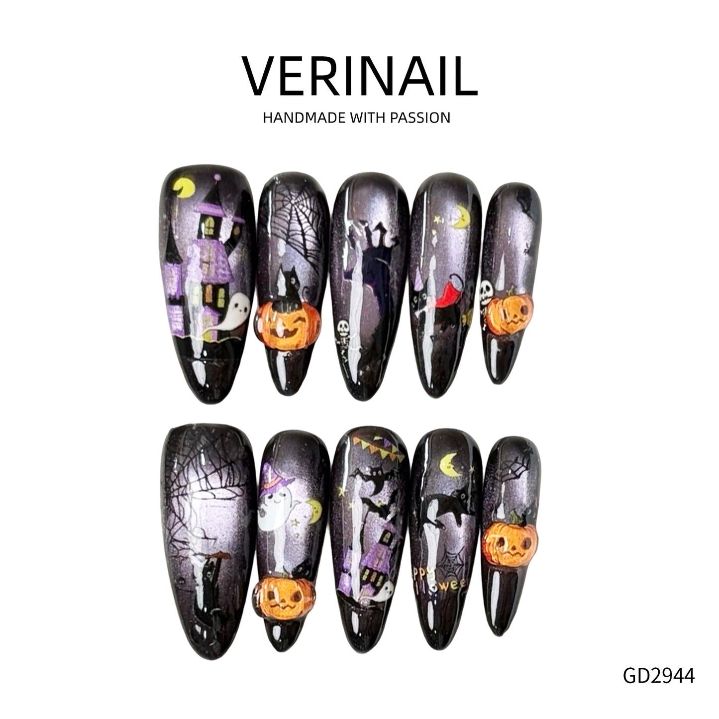 Press On Nails Color Black DL03