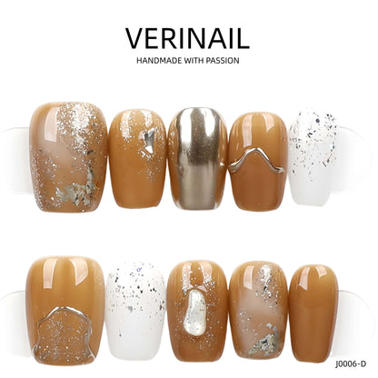 Press On Nails Color Brown DL05