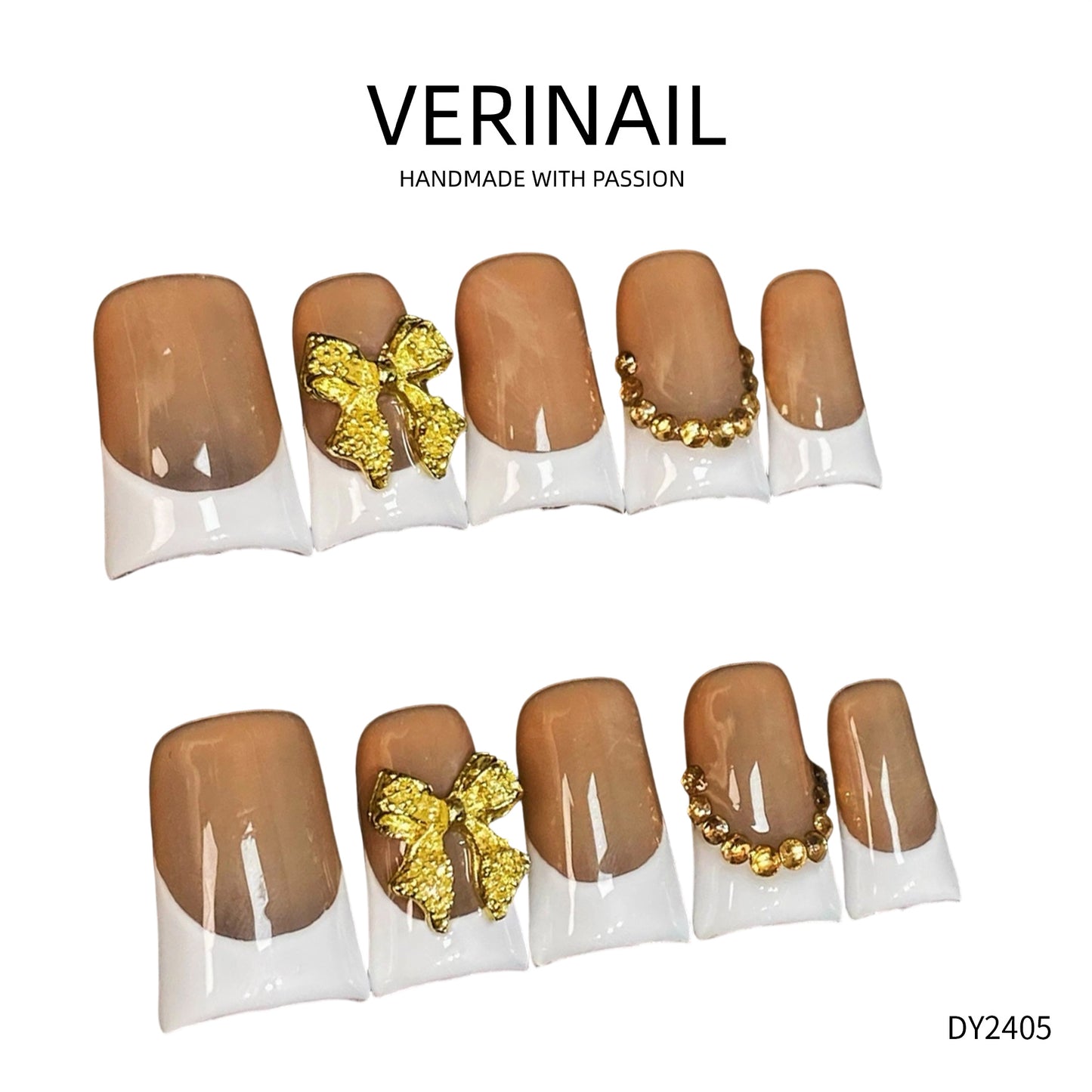 Press On Nails Color Brown DL03