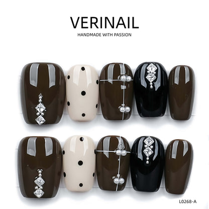Press On Nails Color Black DL06