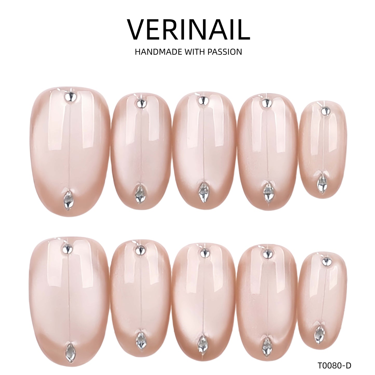 Press On Nails Color Nude DL08