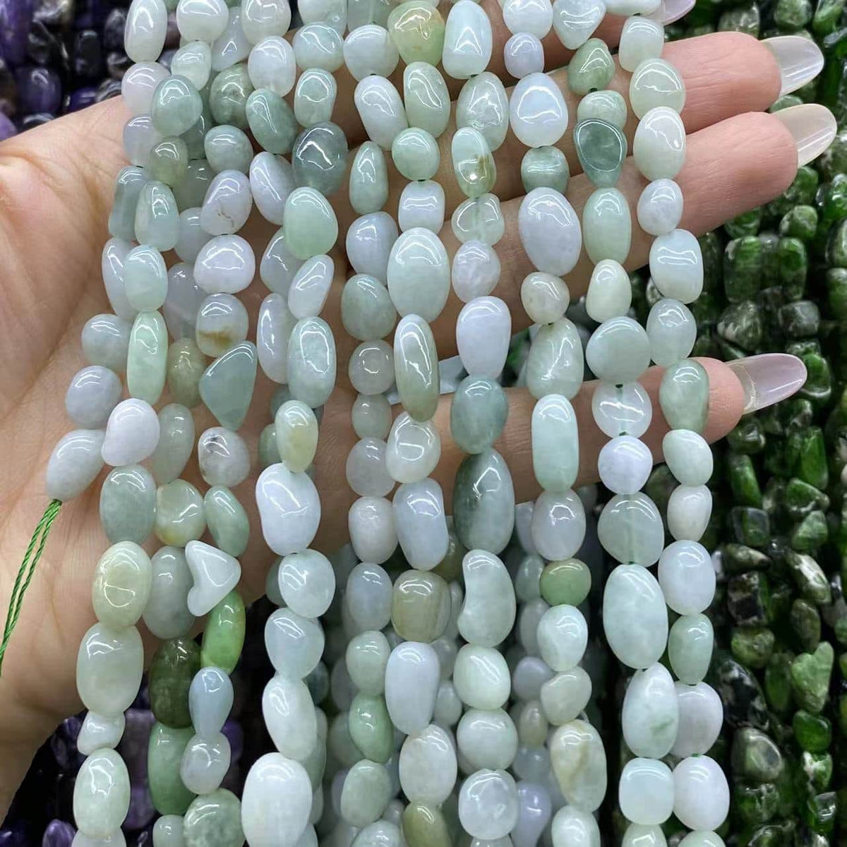 Nugget Smooth Beads 6-8mm Gemstone/Quartz/Jasper/Agate
