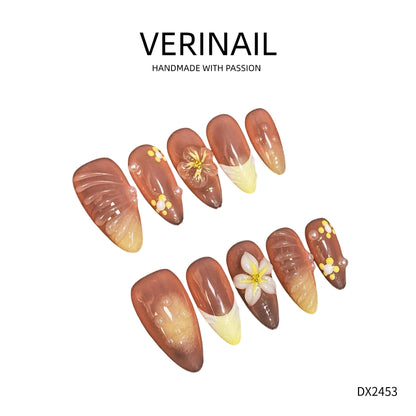 Press On Nails Color Golden DL03