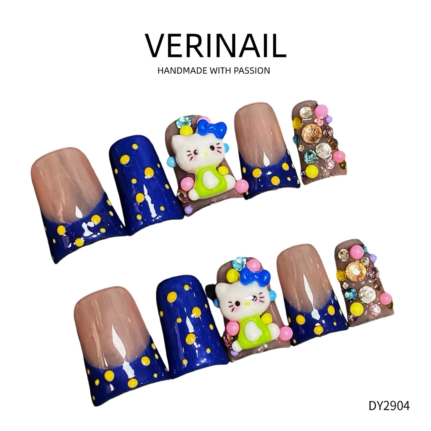 Press On Nails Color Brown DL03